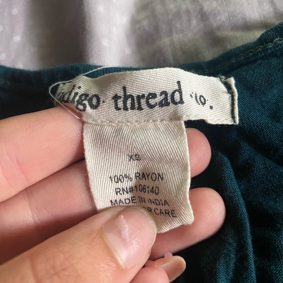 Chic Teal Embroidered Tank Top - Picture 3 of 4